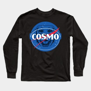 Cute Cosmo Astronaut Cosmonaut Space Dog Superhero Long Sleeve T-Shirt